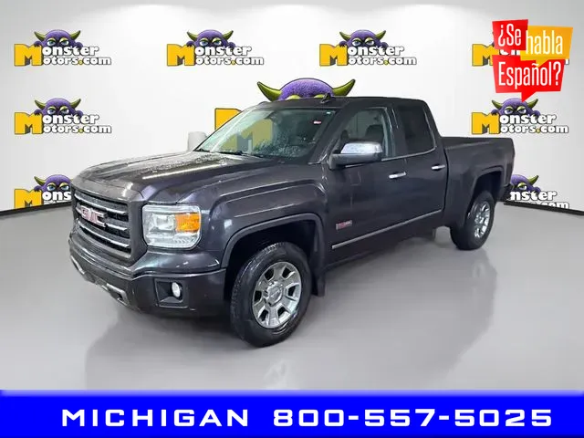 Blue 2015 GMC Sierra 1500 SLT for sale in Michigan Center, MI