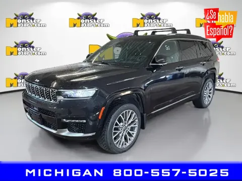 Black 2021 Jeep Grand Cherokee L Summit for sale in Michigan Center, MI