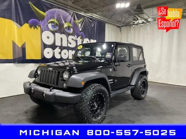 Black 2015 Jeep Wrangler Sport for sale in Michigan Center, MI