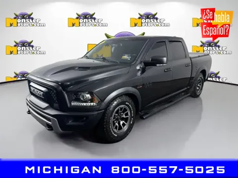 Black 2016 Ram 1500 Rebel for sale in Michigan Center, MI