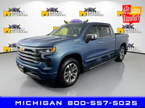 Blue 2024 Chevrolet Silverado 1500 High Country for sale in Michigan Center, MI