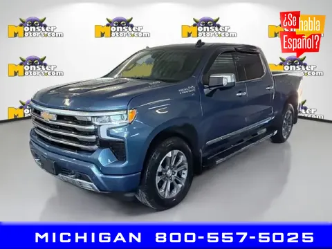 Blue 2024 Chevrolet Silverado 1500 High Country for sale in Michigan Center, MI