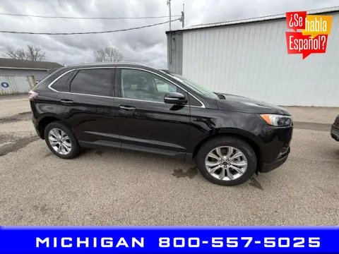 Black 2024 Ford Edge Titanium for sale in Michigan Center, MI