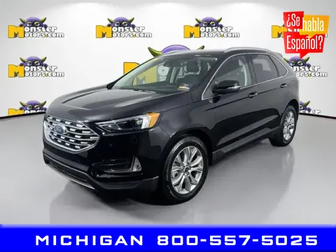 Black 2024 Ford Edge Titanium for sale in Michigan Center, MI