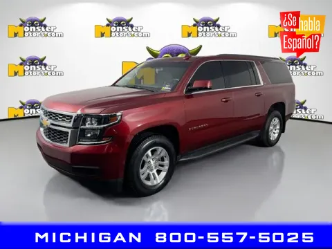 Red 2016 Chevrolet Suburban LS for sale in Michigan Center, MI
