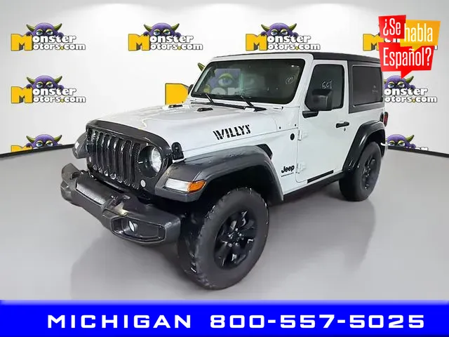 Silver 2022 Jeep Wrangler Willys for sale in Michigan Center, MI