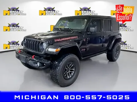 Black 2024 Jeep Wrangler Rubicon X for sale in Michigan Center, MI