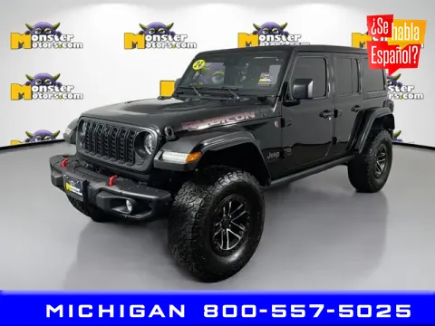 Black 2024 Jeep Wrangler Rubicon X for sale in Michigan Center, MI