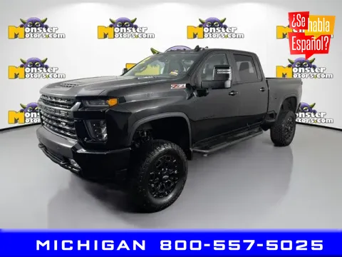 Black 2021 Chevrolet Silverado 2500HD LTZ for sale in Michigan Center, MI