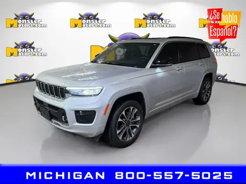 Silver 2024 Jeep Grand Cherokee L Overland for sale in Michigan Center, MI