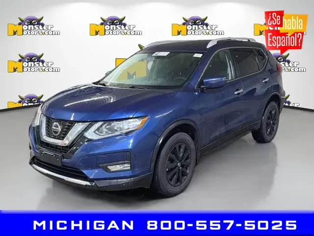 Blue 2018 Nissan Rogue SV for sale in Michigan Center, MI
