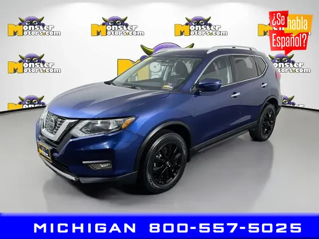 Blue 2018 Nissan Rogue SV for sale in Michigan Center, MI