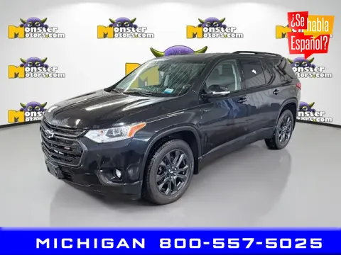 Black 2021 Chevrolet Traverse RS for sale in Michigan Center, MI