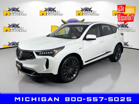 White 2022 Acura RDX A-Spec Advance Package for sale in Michigan Center, MI