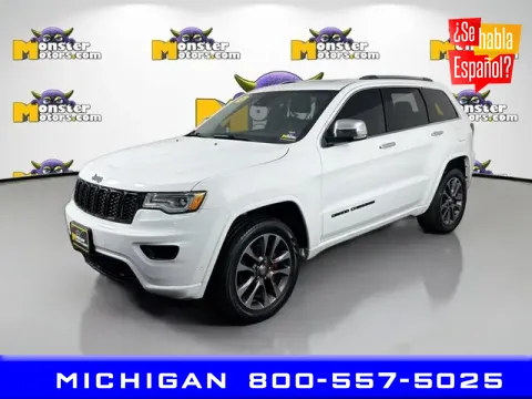 Green 2018 Jeep Grand Cherokee Overland for sale in Michigan Center, MI