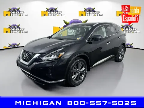 Black 2021 Nissan Murano Platinum for sale in Michigan Center, MI