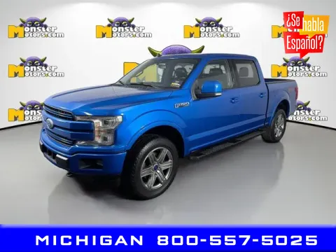 Blue 2019 Ford F-150 Lariat for sale in Michigan Center, MI
