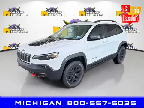 White 2020 Jeep Cherokee Trailhawk for sale in Michigan Center, MI