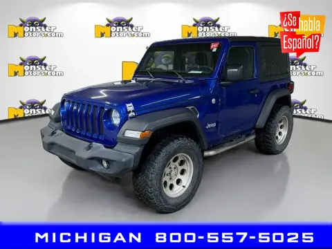 Blue 2018 Jeep Wrangler Sport for sale in Michigan Center, MI