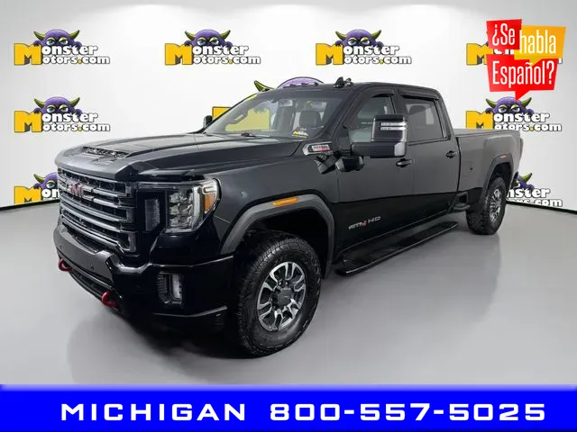 Black 2021 GMC Sierra 2500HD AT4 for sale in Michigan Center, MI