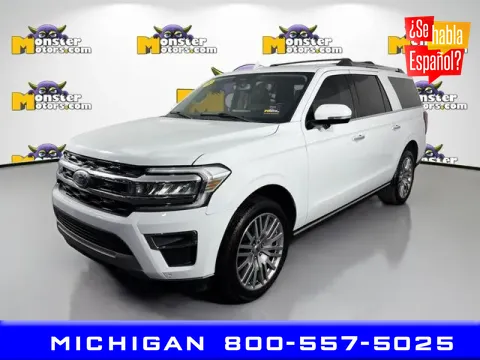 White 2023 Ford Expedition Max Limited for sale in Michigan Center, MI