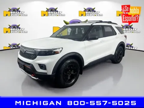 White 2021 Ford Explorer Timberline for sale in Michigan Center, MI