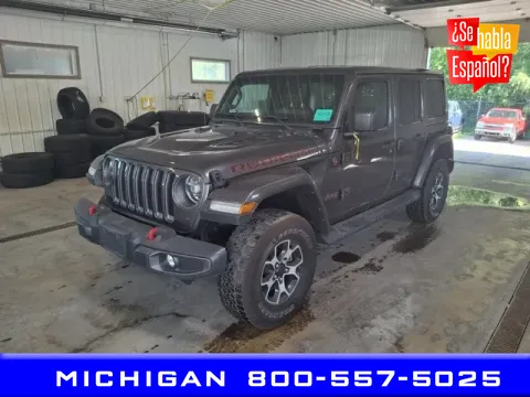 Gray 2021 Jeep Wrangler Unlimited Rubicon for sale in Michigan Center, MI