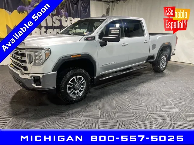Silver 2021 GMC Sierra 2500HD SLE for sale in Michigan Center, MI