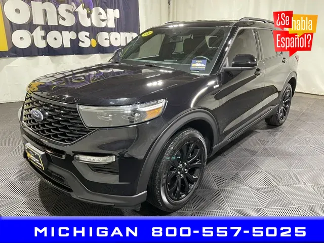Black 2023 Ford Explorer ST-Line for sale in Michigan Center, MI