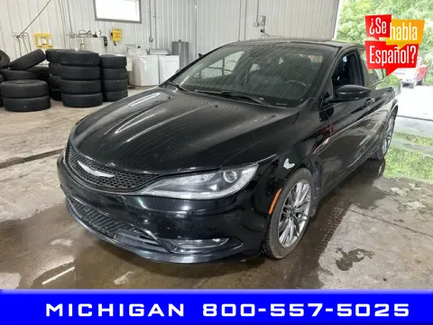 Black 2015 Chrysler 200 S for sale in Michigan Center, MI