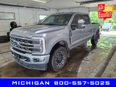 Silver 2024 Ford F-250SD Platinum for sale in Michigan Center, MI