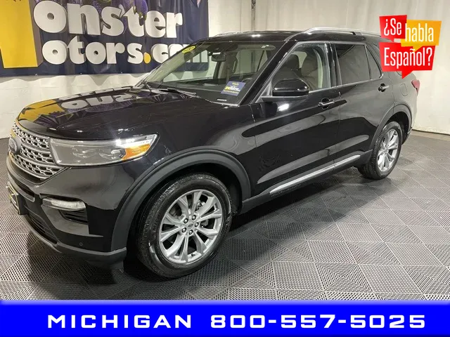 Black 2023 Ford Explorer Limited for sale in Michigan Center, MI