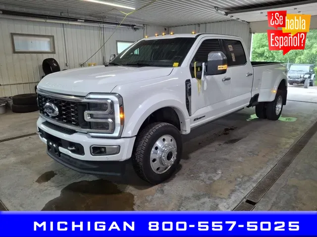 White 2024 Ford F-450SD Platinum for sale in Michigan Center, MI