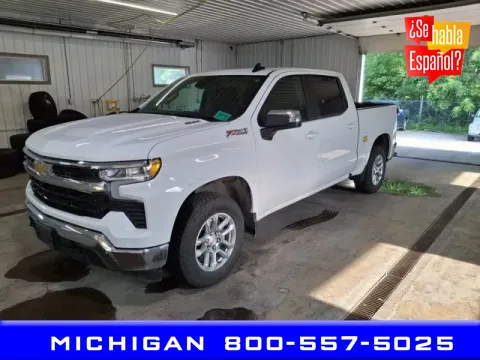 White 2024 Chevrolet Silverado 1500 LT for sale in Michigan Center, MI