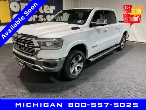 White 2022 Ram 1500 Laramie for sale in Michigan Center, MI