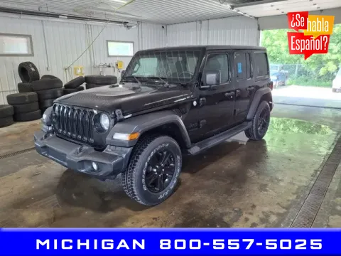 Black 2020 Jeep Wrangler Unlimited Sport Altitude for sale in Michigan Center, MI