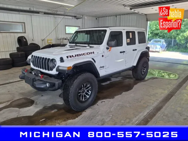 White 2024 Jeep Wrangler Rubicon X for sale in Michigan Center, MI