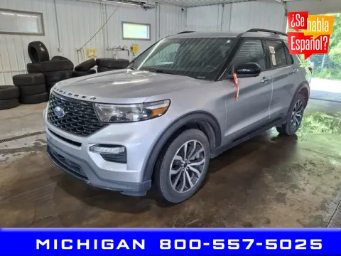 Silver 2023 Ford Explorer ST-Line for sale in Michigan Center, MI