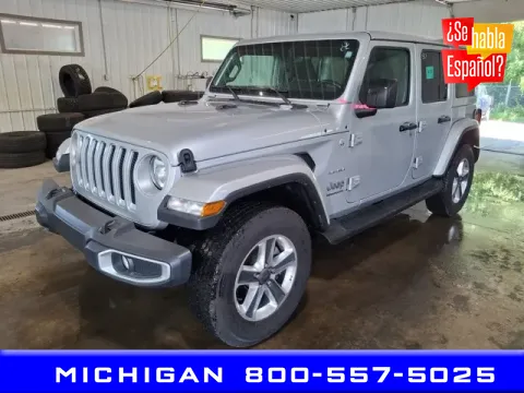 Silver 2023 Jeep Wrangler Sahara for sale in Michigan Center, MI