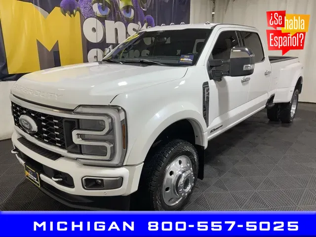 White 2024 Ford F-450SD Platinum for sale in Michigan Center, MI