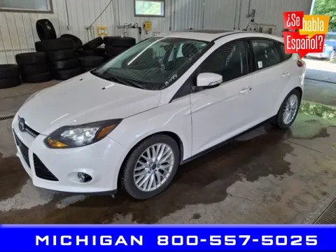 White 2014 Ford Focus Titanium for sale in Michigan Center, MI