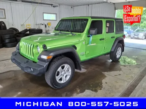 Green 2019 Jeep Wrangler Unlimited Sport S for sale in Michigan Center, MI