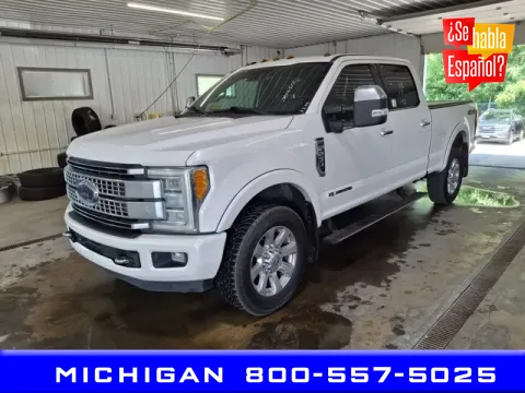 White 2017 Ford F-250SD Platinum for sale in Michigan Center, MI