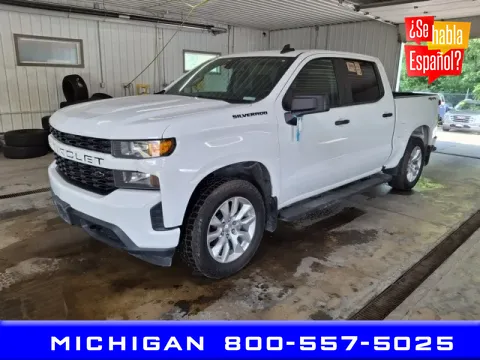 White 2021 Chevrolet Silverado 1500 Custom for sale in Michigan Center, MI