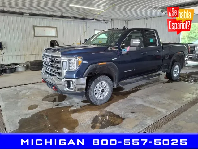 Blue 2020 GMC Sierra 2500HD SLE for sale in Michigan Center, MI