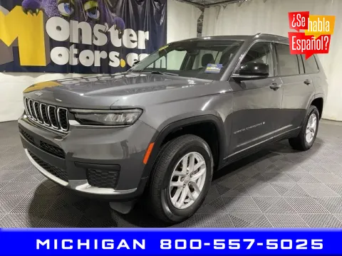 Gray 2023 Jeep Grand Cherokee L Laredo for sale in Michigan Center, MI