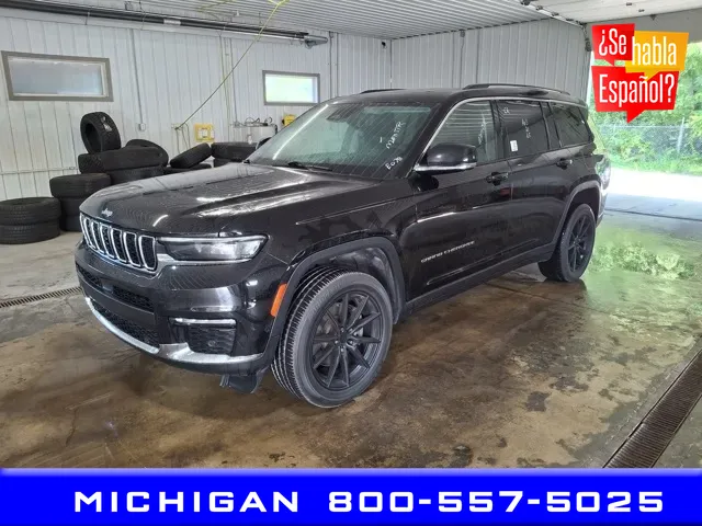 Black 2021 Jeep Grand Cherokee L Limited for sale in Michigan Center, MI