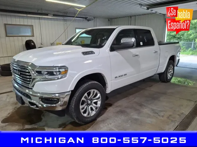 White 2022 Ram 1500 Laramie Longhorn for sale in Michigan Center, MI