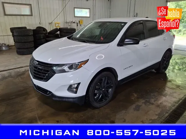 White 2021 Chevrolet Equinox LT for sale in Michigan Center, MI