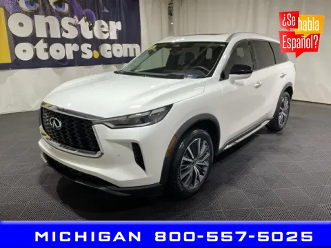 White 2023 INFINITI QX60 Sensory for sale in Michigan Center, MI